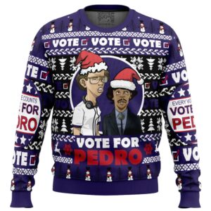 Vote for Pedro Napoleon Dynamite Ugly Christmas Sweater