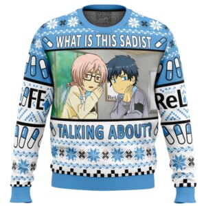 What is this Sadist Talking About Relife Ugly Christmas Sweater