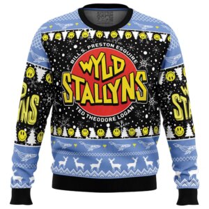 Wyld Stallyns Bill & Ted's Excellent Adventure Ugly Christmas Sweater