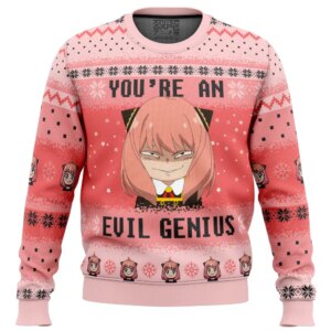 You're An Evil Genius Spy X Family Ugly Christmas Sweater