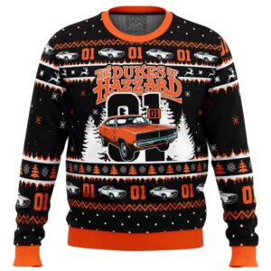 Zero One The Duke of Hazzard Ugly Christmas Sweater